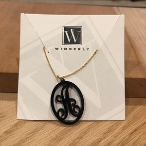 Wimberly “A” Acrylic letter necklace